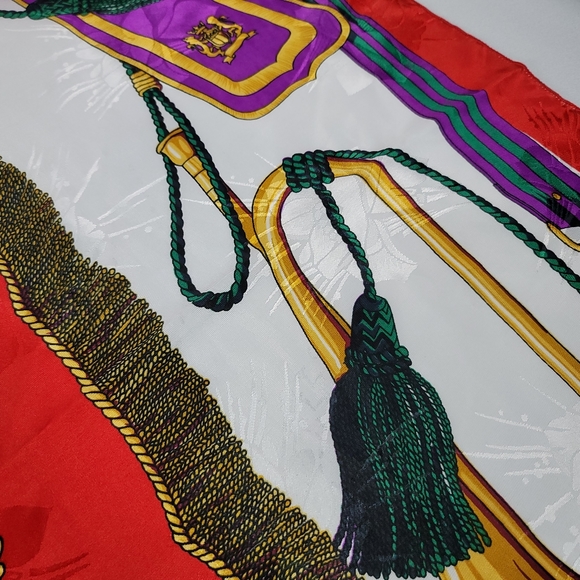 Silk Mardi Gras Scarf - Picture 4 of 13